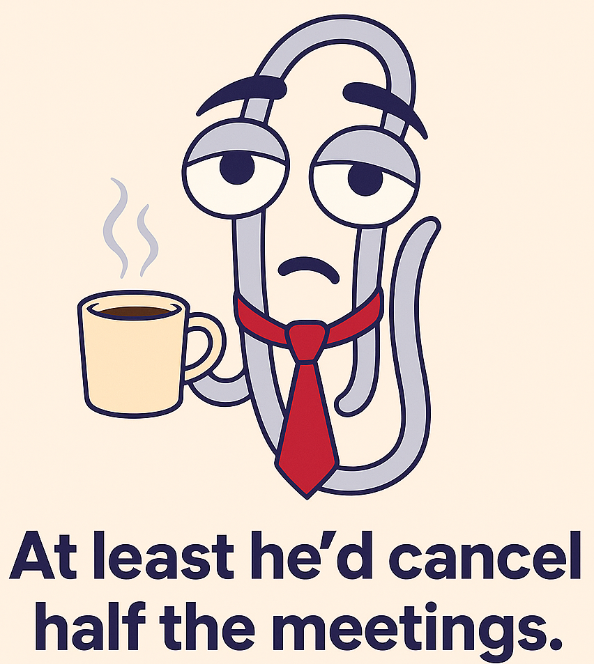 Clippy's tired!