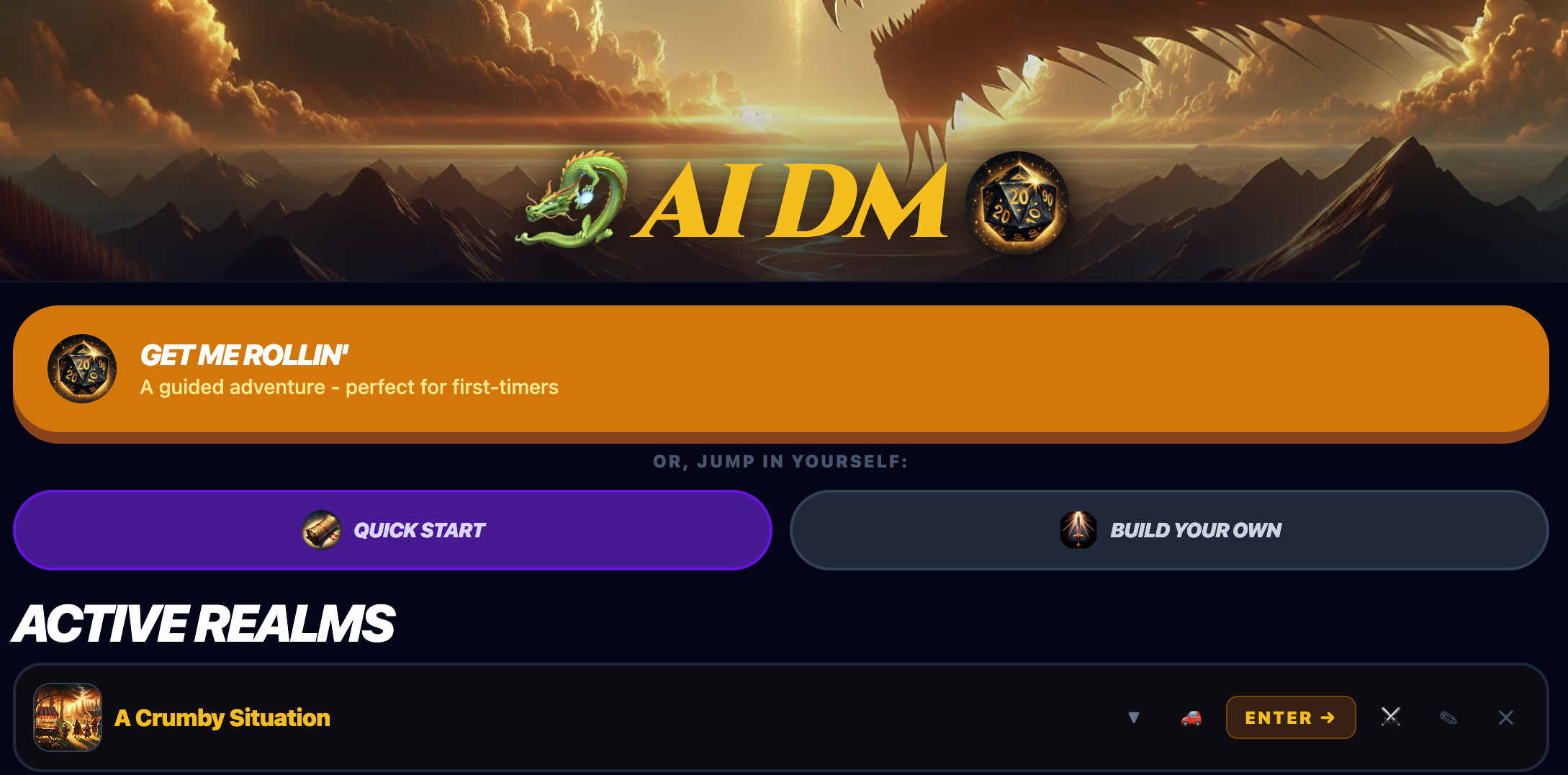 The redesigned home screen